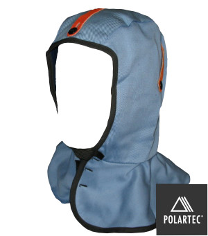 Cape style cotton twill hard hat liner featuring fleece lining. Cape style cotton twill hard hat liner featuring fleece lining.